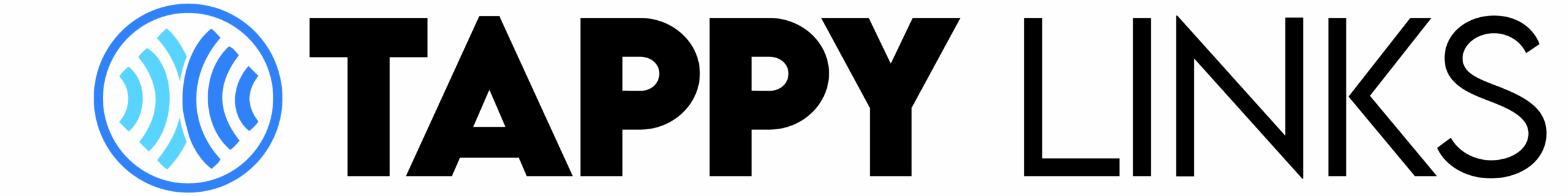 TappyLinks Logo with shades of blue